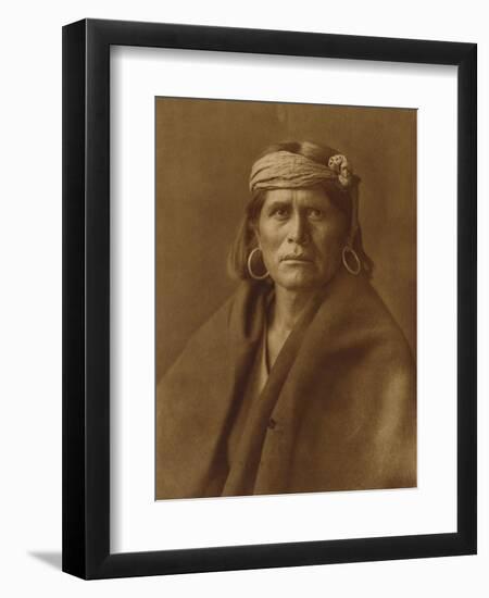 A Walpi Man, Hopi, 1906-Edward S. Curtis-Framed Giclee Print