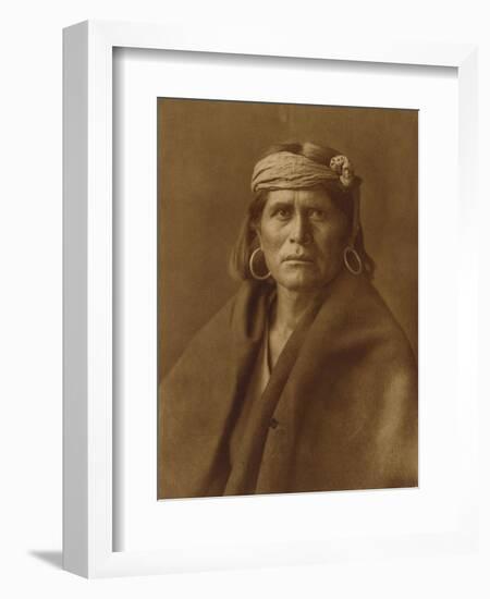 A Walpi Man, Hopi, 1906-Edward S. Curtis-Framed Giclee Print