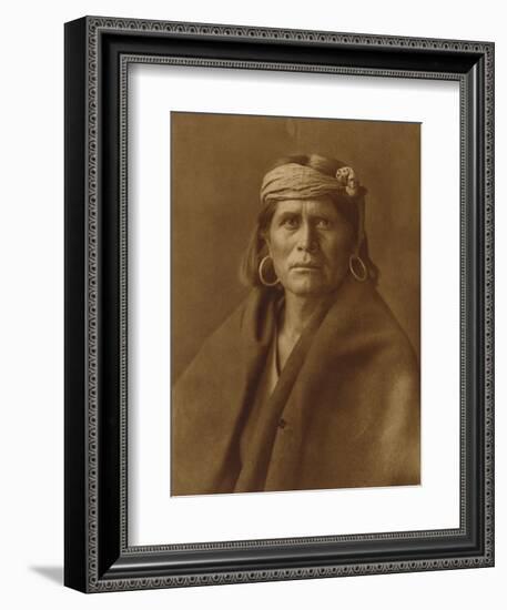 A Walpi Man, Hopi, 1906-Edward S. Curtis-Framed Giclee Print