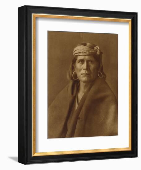 A Walpi Man, Hopi, 1906-Edward S. Curtis-Framed Giclee Print