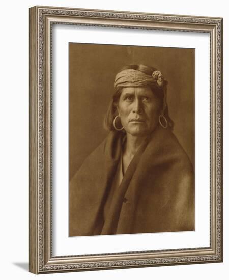 A Walpi Man, Hopi, 1906-Edward S. Curtis-Framed Giclee Print