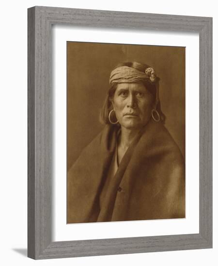 A Walpi Man, Hopi, 1906-Edward S. Curtis-Framed Giclee Print