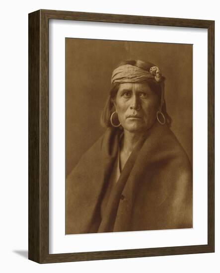 A Walpi Man, Hopi, 1906-Edward S. Curtis-Framed Giclee Print