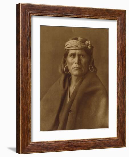 A Walpi Man, Hopi, 1906-Edward S. Curtis-Framed Giclee Print