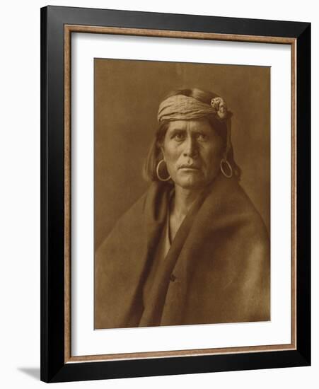 A Walpi Man, Hopi, 1906-Edward S. Curtis-Framed Giclee Print