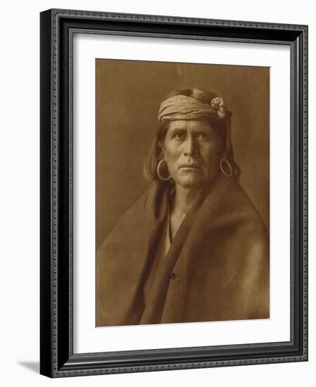 A Walpi Man, Hopi, 1906-Edward S. Curtis-Framed Giclee Print