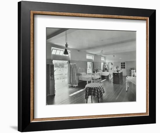 A Ward at Orchard House, Claybury Hospital, Woodford Bridge, London, 1937-null-Framed Photographic Print