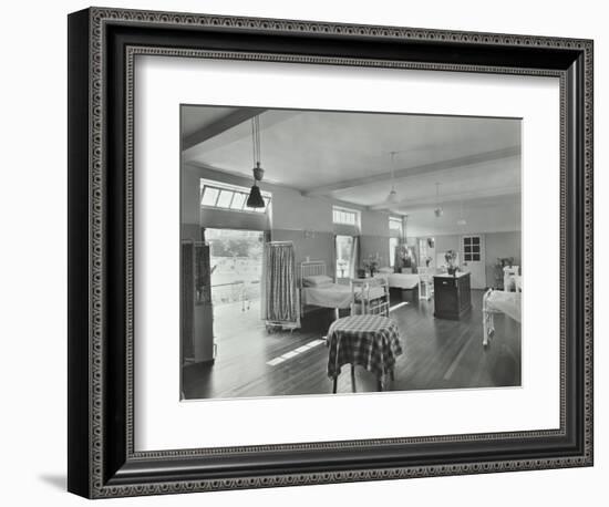 A Ward at Orchard House, Claybury Hospital, Woodford Bridge, London, 1937-null-Framed Photographic Print
