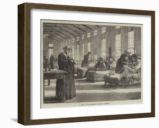 A Ward in the Hampstead Smallpox Hospital-Matthew White Ridley-Framed Giclee Print