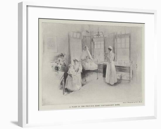A Ward in the Princess Mary Convalescent Home-null-Framed Giclee Print