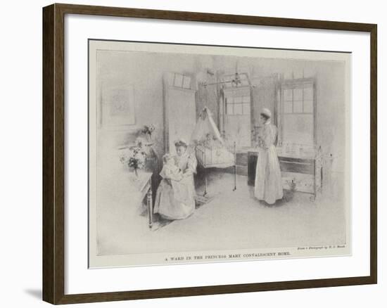 A Ward in the Princess Mary Convalescent Home-null-Framed Giclee Print