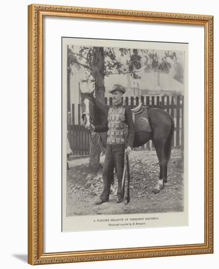 A Warlike Relative of President Kruger's-null-Framed Giclee Print