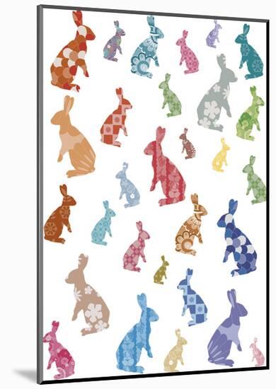 A Warren of Rabbits-Clara Wells-Mounted Giclee Print