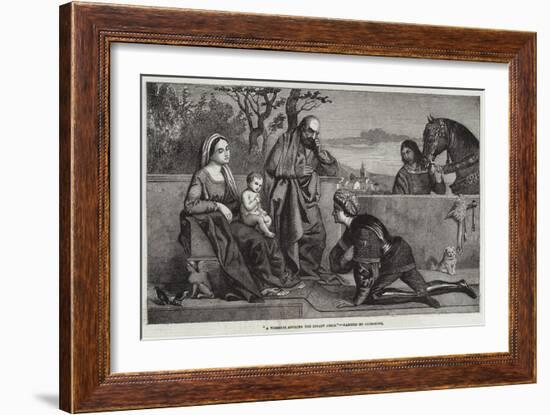 A Warrior Adoring the Infant Jesus-Giorgione-Framed Giclee Print