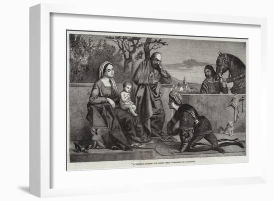 A Warrior Adoring the Infant Jesus-Giorgione-Framed Giclee Print