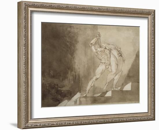 A Warrior Rescuing a Lady, 1780-85-Henry Fuseli-Framed Giclee Print