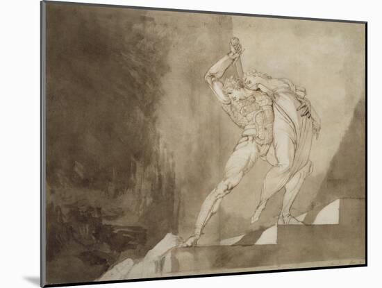 A Warrior Rescuing a Lady, 1780-85-Henry Fuseli-Mounted Giclee Print