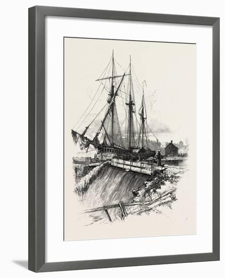 A Waste Weir, Canada, Nineteenth Century-null-Framed Giclee Print