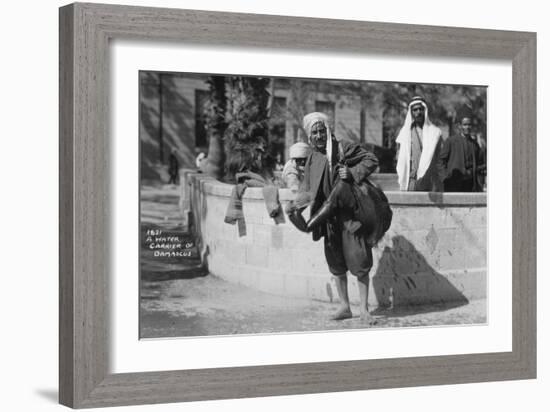 A Water Carrier in Damascus, Syria, C1920s-30s-null-Framed Photographic Print