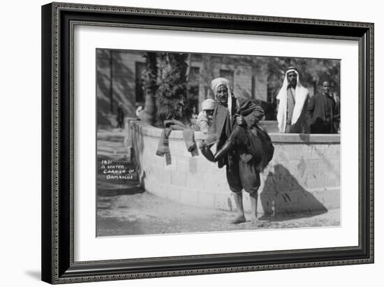 A Water Carrier in Damascus, Syria, C1920s-30s-null-Framed Photographic Print