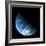 A Water Covered World in Deep Space Illuminated by a it's Parent Star-null-Framed Art Print