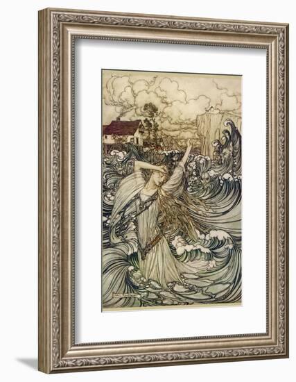 A Water Spirit-Arthur Rackham-Framed Photographic Print