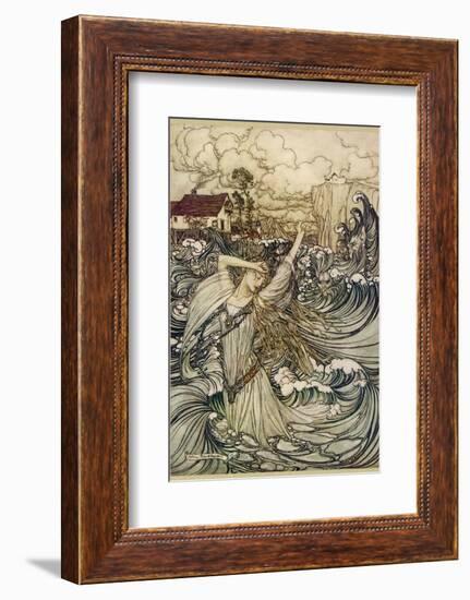 A Water Spirit-Arthur Rackham-Framed Photographic Print