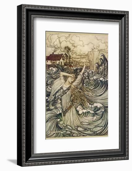 A Water Spirit-Arthur Rackham-Framed Photographic Print