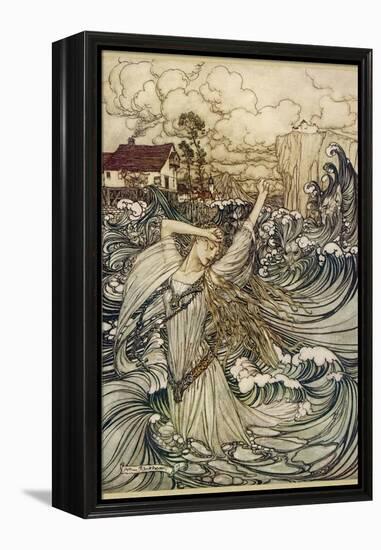 A Water Spirit-Arthur Rackham-Framed Premier Image Canvas