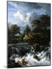 A Waterfall in a Rocky Landscape, 1660-70-Jacob van Ruisdael-Mounted Giclee Print