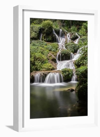 A Waterfall on the Rio Do Peixe in Bonito, Brazil-Alex Saberi-Framed Photographic Print