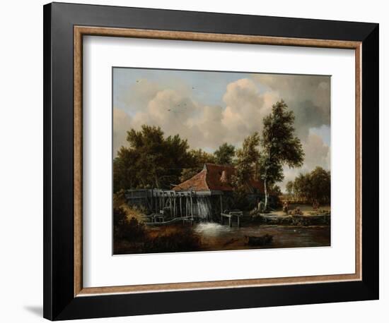 A Watermill, Ca 1665-Meindert Hobbema-Framed Giclee Print