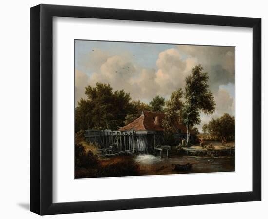 A Watermill, Ca 1665-Meindert Hobbema-Framed Giclee Print