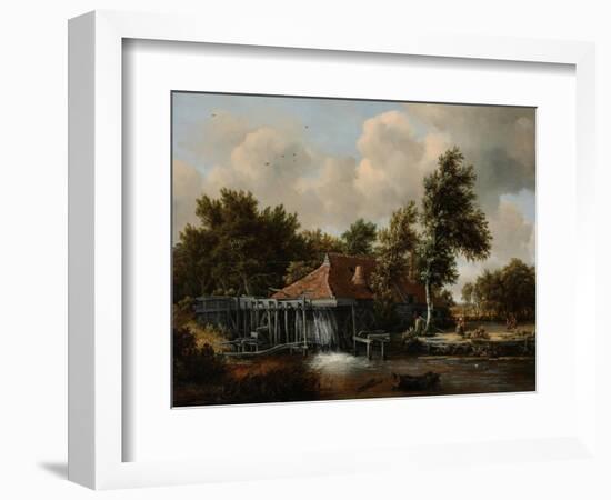 A Watermill, Ca 1665-Meindert Hobbema-Framed Giclee Print