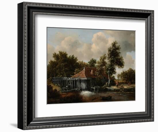 A Watermill, Ca 1665-Meindert Hobbema-Framed Giclee Print