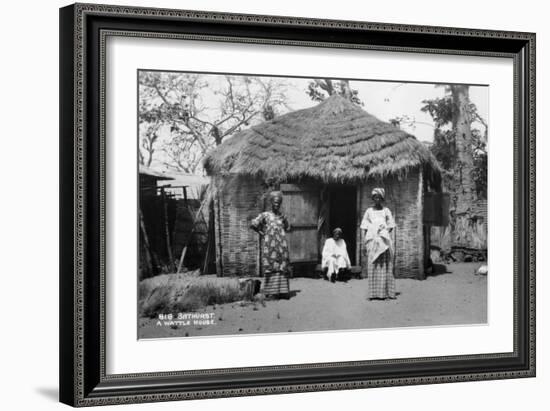 A Wattle House, Bathurst, Gambia, 20th Century-null-Framed Giclee Print