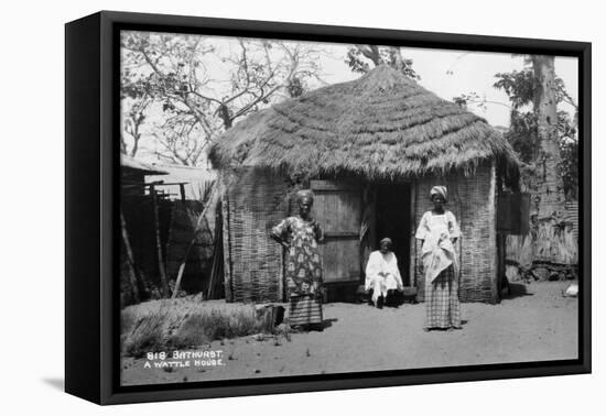 A Wattle House, Bathurst, Gambia, 20th Century-null-Framed Premier Image Canvas