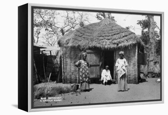 A Wattle House, Bathurst, Gambia, 20th Century-null-Framed Premier Image Canvas