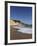 A Wave Breaks on Golden Sands Flanked by Steep Cliffs, Typical of the Atlantic Coastline Near Lagos-Stuart Forster-Framed Photographic Print