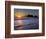 A Wave Rolls Up the Beach at Sunset at La Push, Washington, USA-Gary Luhm-Framed Photographic Print