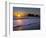 A Wave Rolls Up the Beach at Sunset at La Push, Washington, USA-Gary Luhm-Framed Photographic Print
