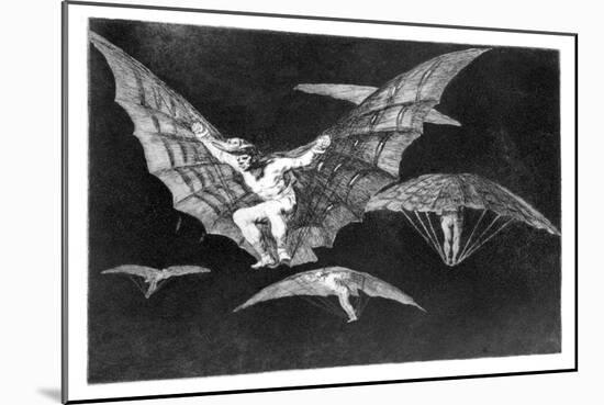 A Way of Flying, 1819-1823-Francisco de Goya-Mounted Giclee Print