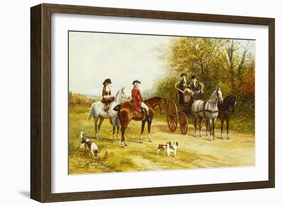 A Wayside Conversation-Heywood Hardy-Framed Giclee Print