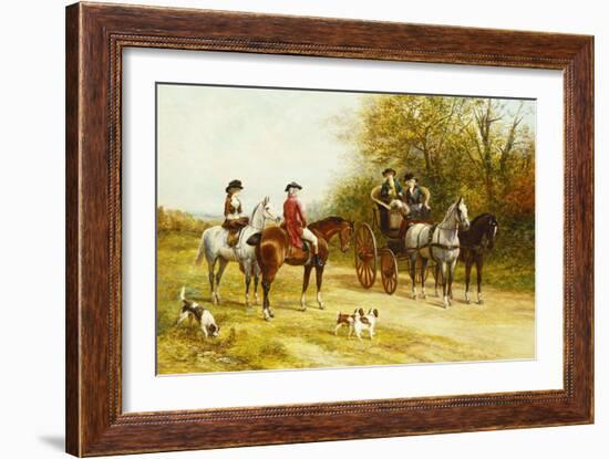 A Wayside Conversation-Heywood Hardy-Framed Giclee Print