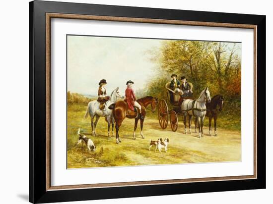 A Wayside Conversation-Heywood Hardy-Framed Giclee Print