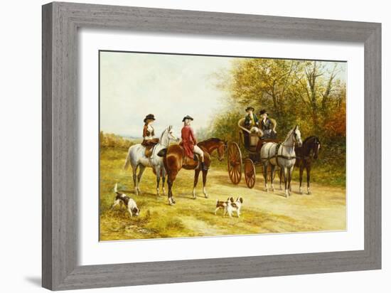 A Wayside Conversation-Heywood Hardy-Framed Giclee Print