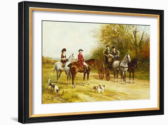 A Wayside Conversation-Heywood Hardy-Framed Giclee Print