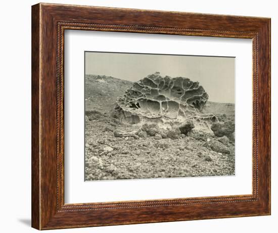 'A Weathered Kenyte Boulder Near the Winter Quarters', c1908, (1909)-Unknown-Framed Photographic Print