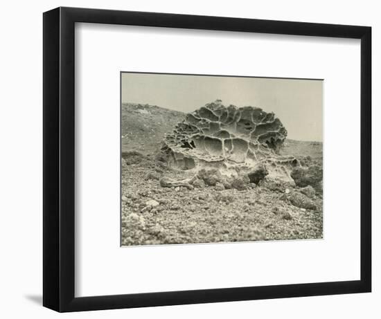 'A Weathered Kenyte Boulder Near the Winter Quarters', c1908, (1909)-Unknown-Framed Photographic Print