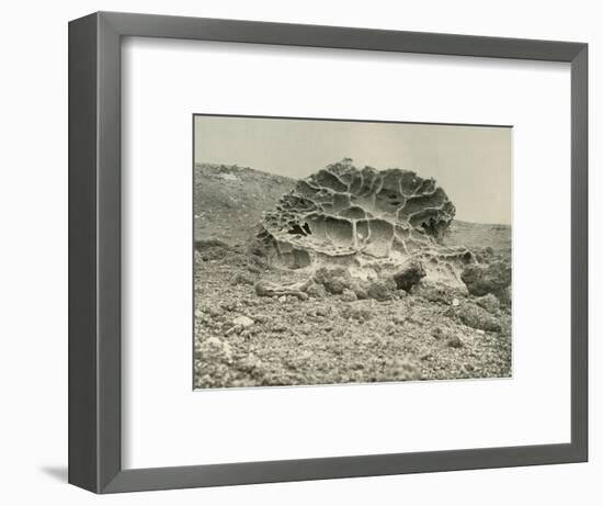 'A Weathered Kenyte Boulder Near the Winter Quarters', c1908, (1909)-Unknown-Framed Photographic Print